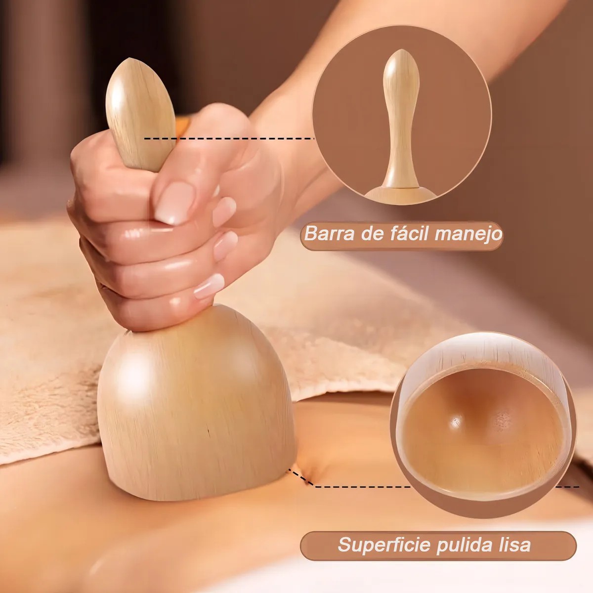 Set 8 en 1 Maderoterapia Masaje Drenaje Linf&aacute;tico Cuerpo image number null