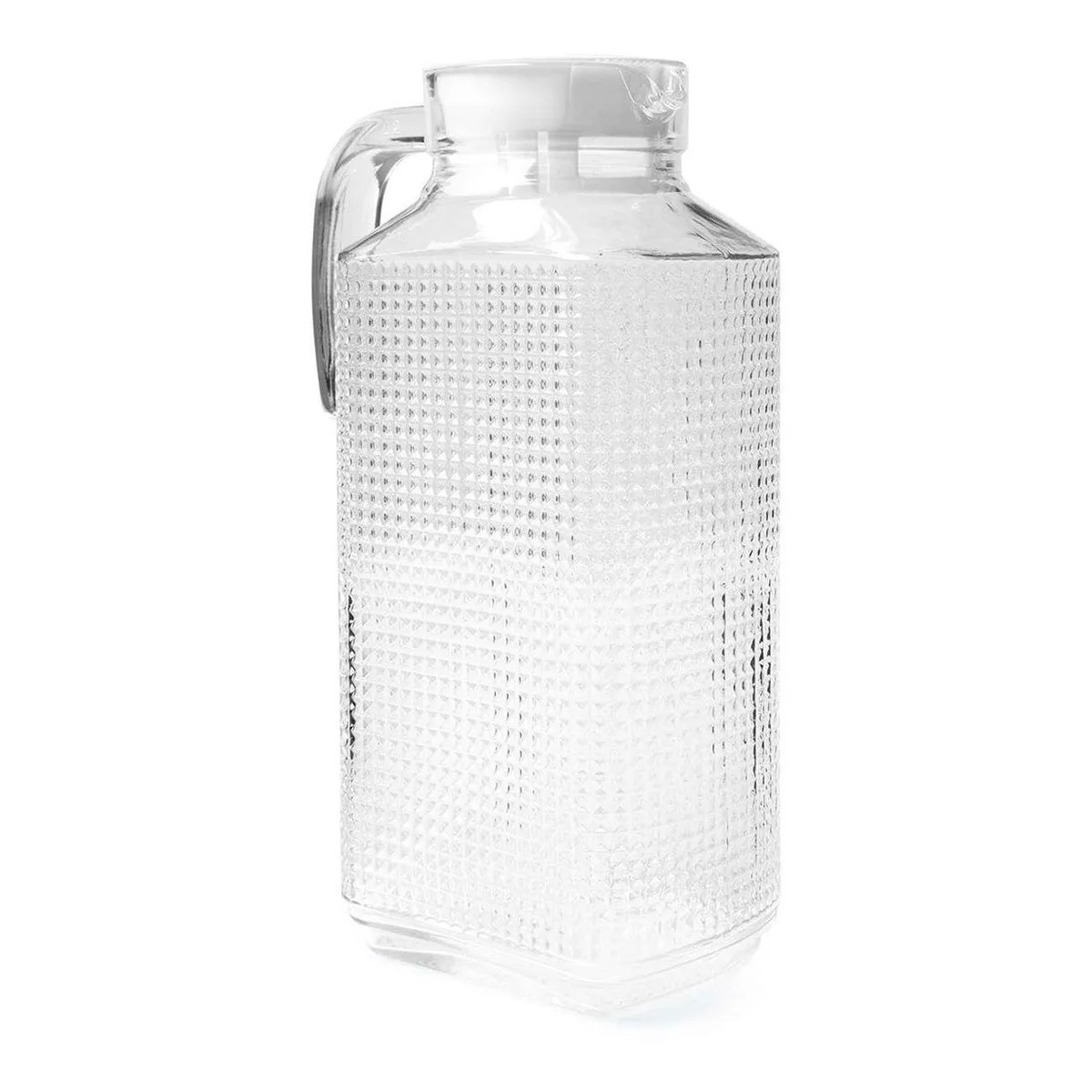 Jarra Vidrio Para Agua C/tapa Para Refrigerador Cristal 1.8l image number null