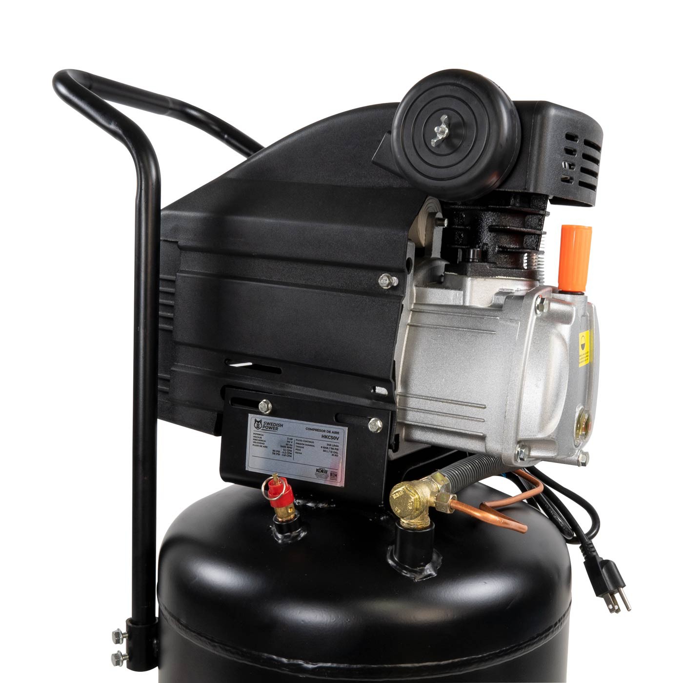 Compresor De Aire El&eacute;ctrico SWEDISH POWER 50 Litros 3 Hp 116psi 110v/60hz Vertical - HKC50V image number null