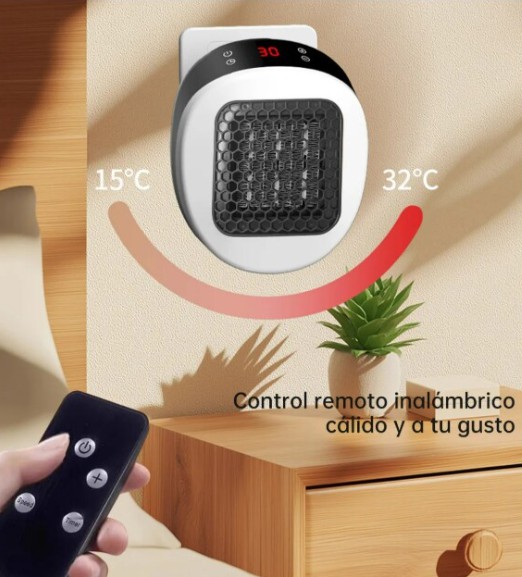 Calefactor El&eacute;ctrico De Aire Mini Color Negro image number null