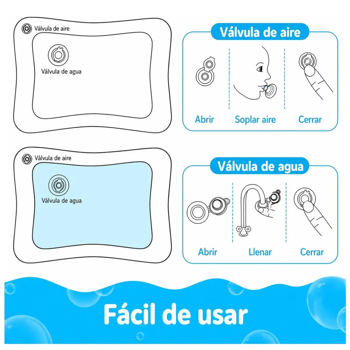Tapete De Agua Bebe 2 Piezas image number null