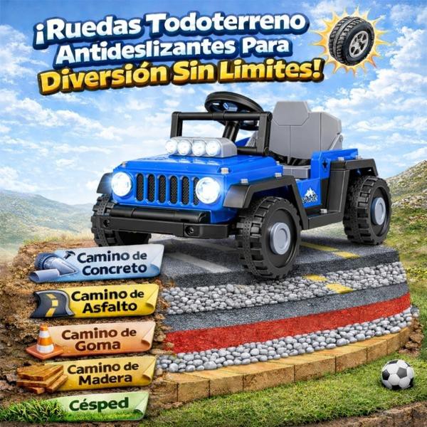 Carro Electrico Montable 2 En 1 Infantil Control Remoto 12 V Little Monkey image number null
