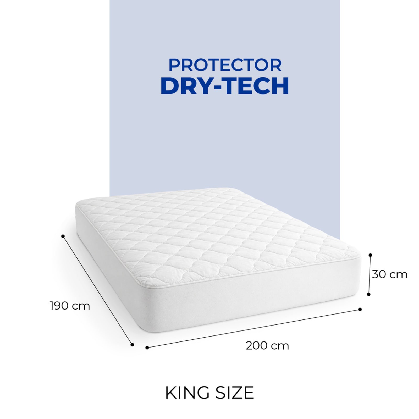 Protector de Colch&oacute;n King Size Spring Air Dry Tech Impermeable y Fresco image number null