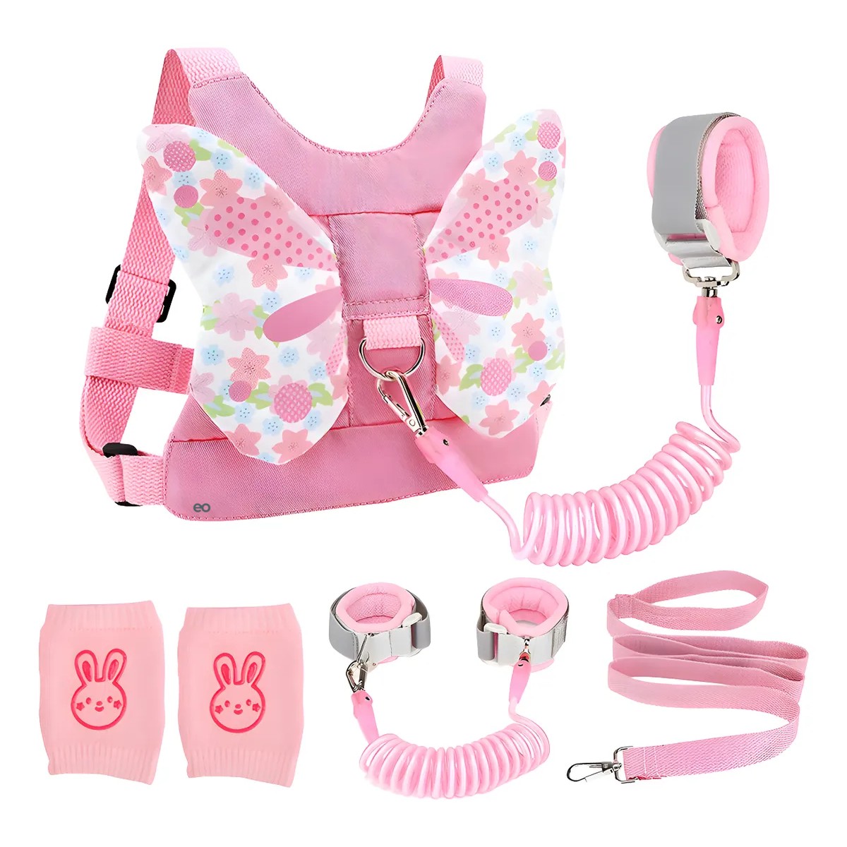 Arnes Para Seguridad Para Ni&ntilde;os 1-10 A&ntilde;os 3 En 1 Respirable Rosa Libelulas image number null