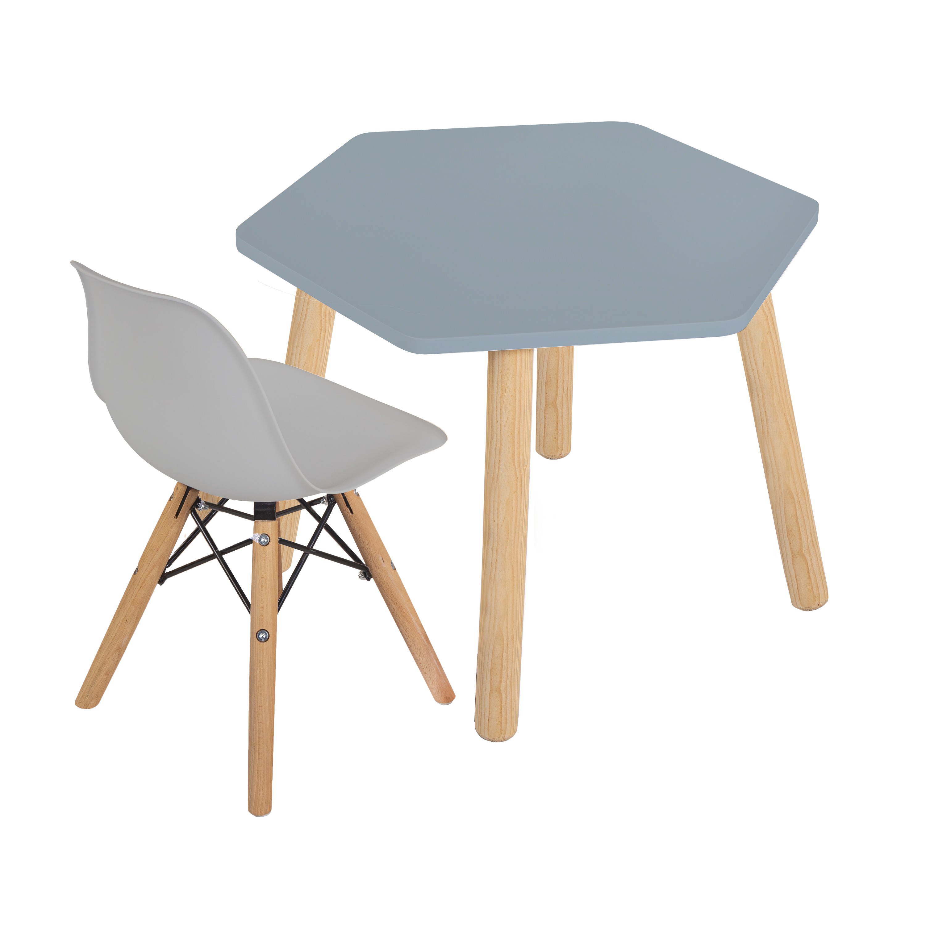 Mesa con silla para ni&ntilde;os &ndash; 7 acabados mate. image number null