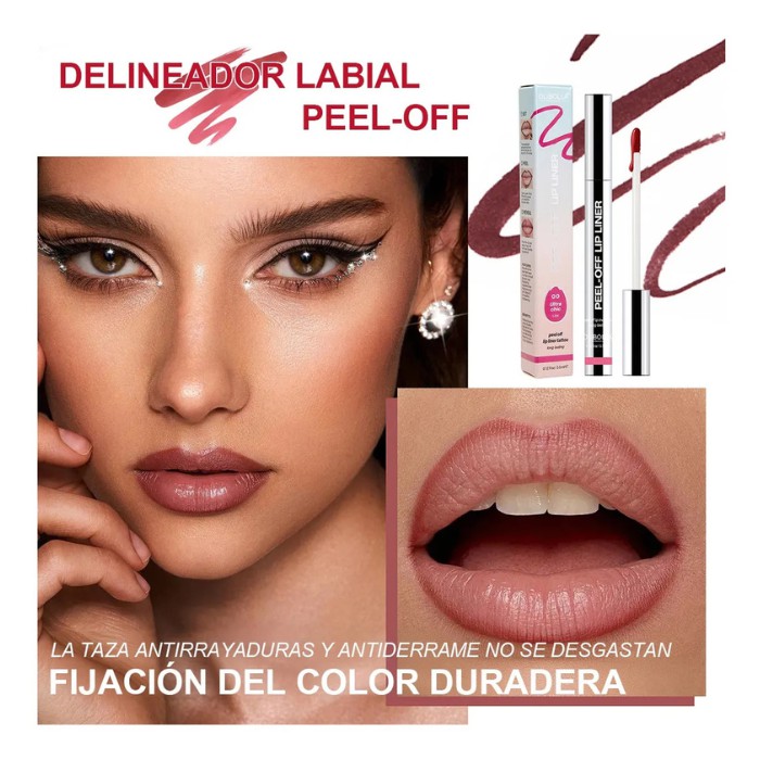Delineador de Labios Tattoo Peel-Off Mate 3 Pcs - Brillo Labial Permanente Waterproof Larga Duraci&oacute;n image number null