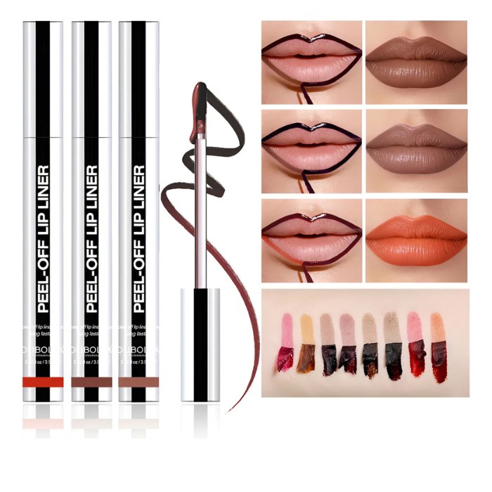 Delineador de Labios Tattoo Peel-Off Mate 3 Pcs - Brillo Labial Permanente Waterproof Larga Duraci&oacute;n image number null