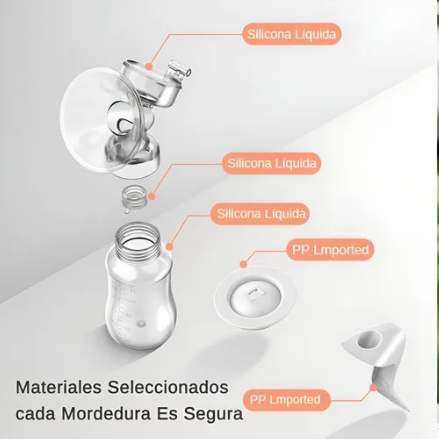 Extractor de leche materna manual 2 EN 1 Rosa image number null