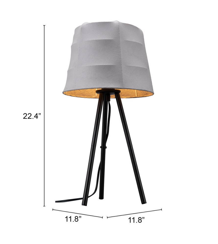 Lampara de Mesa Mozzi Gris - Kessa. image number null