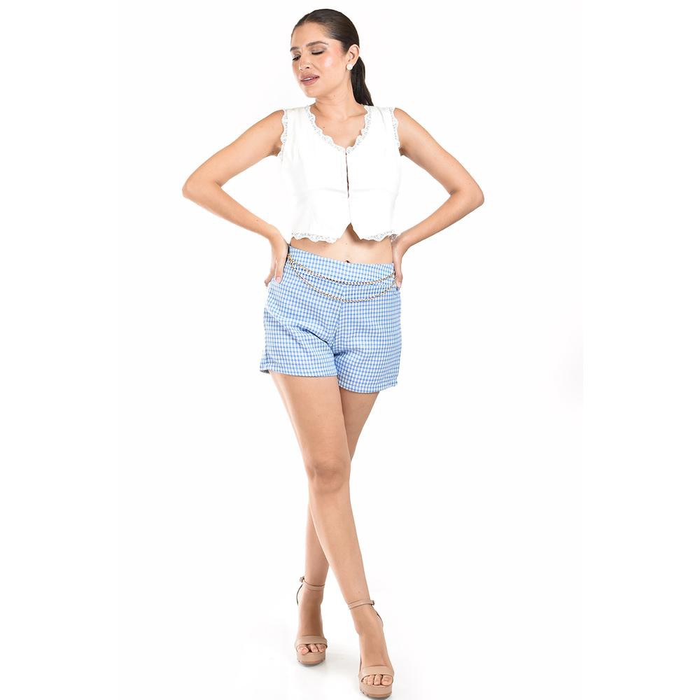 Short con cadena Roman Fashion /Juvenil, 2571 (Azul claro) image number null