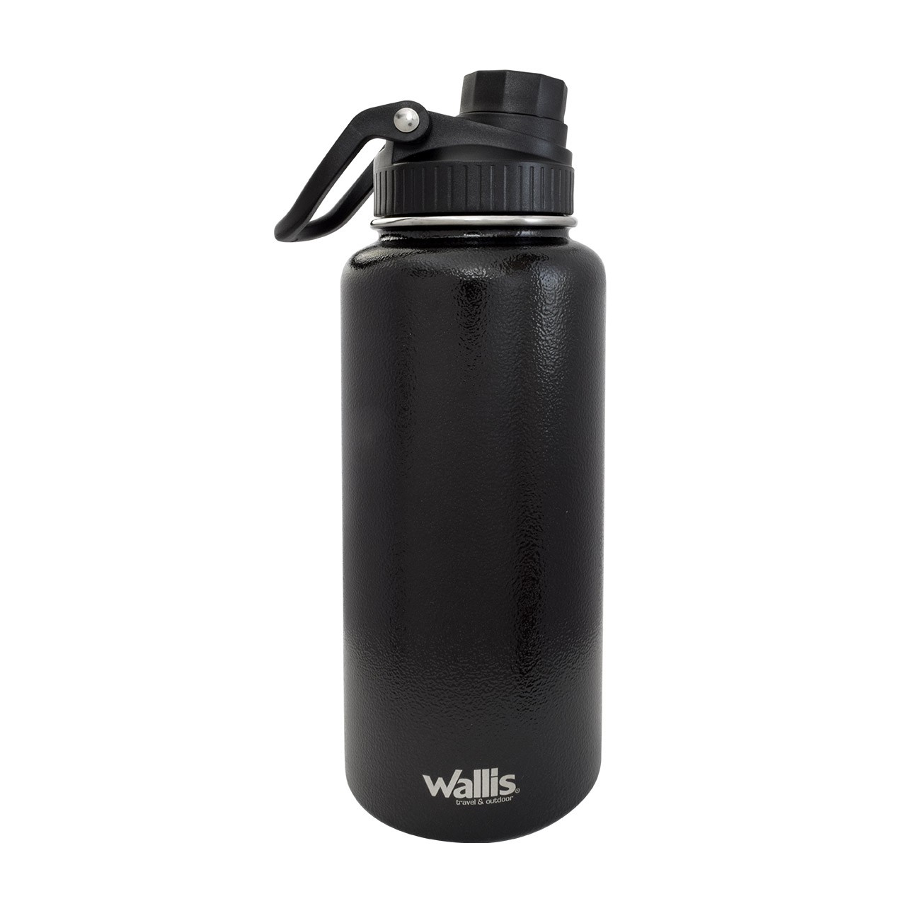 Cilindro t&eacute;rmico de acero inoxidable, 950 ml, negro martillado image number null