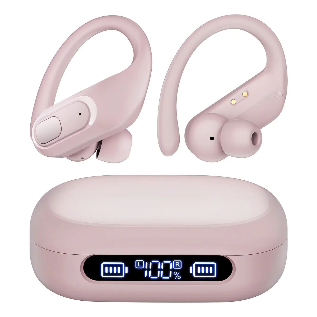 Aud&iacute;fonos Inal&aacute;mbricos In-Ear Bluetooth 5.4 Rosa HI-FI IPX5 96H Autonom&iacute;a Type-C image number null