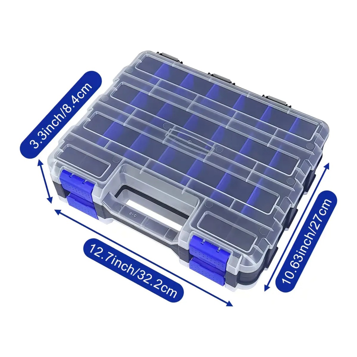 Organizador De Herramientas De Doble Cara Con Separadores Azul image number null