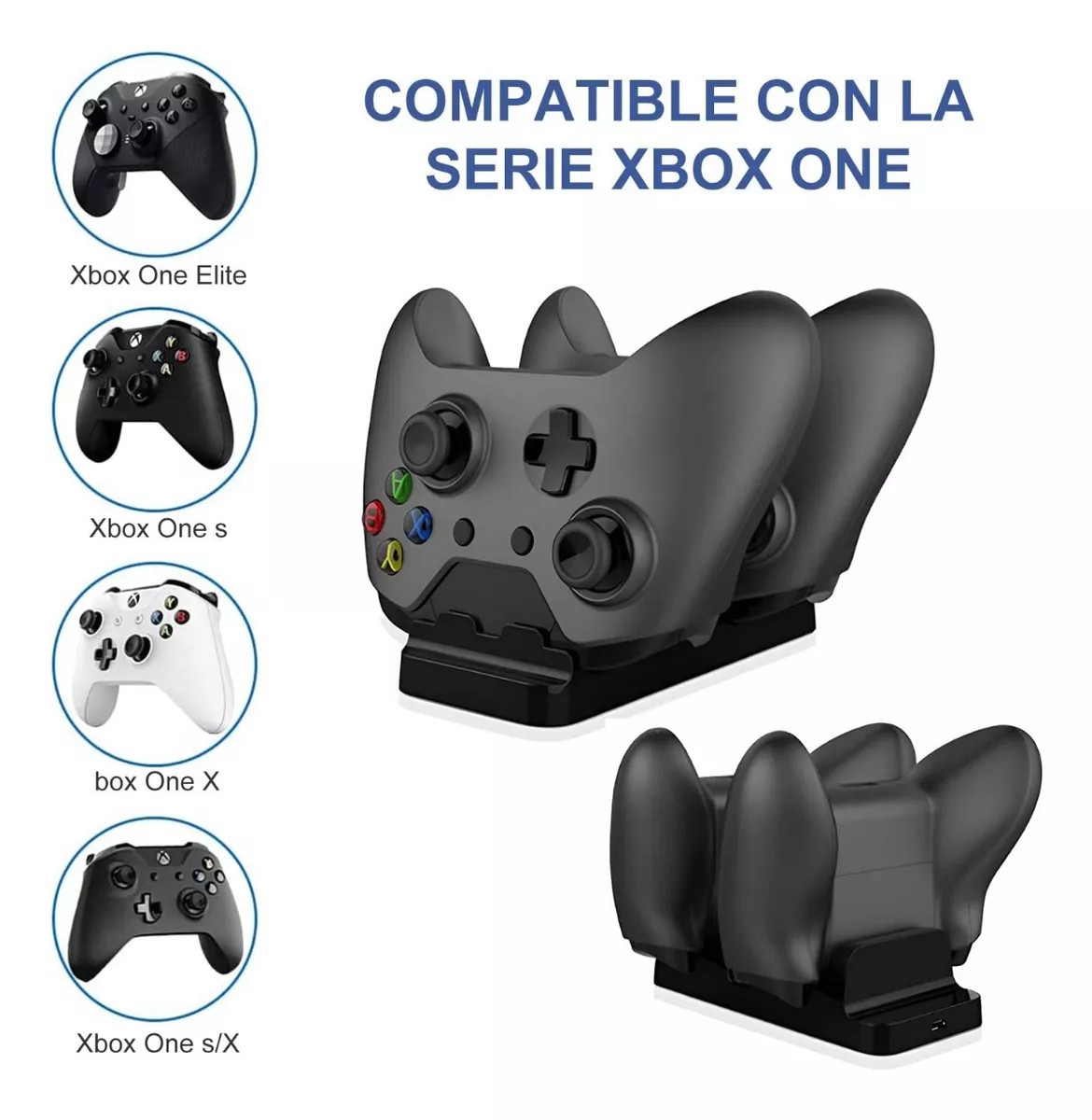 Base Cargadora Doble Negro image number null