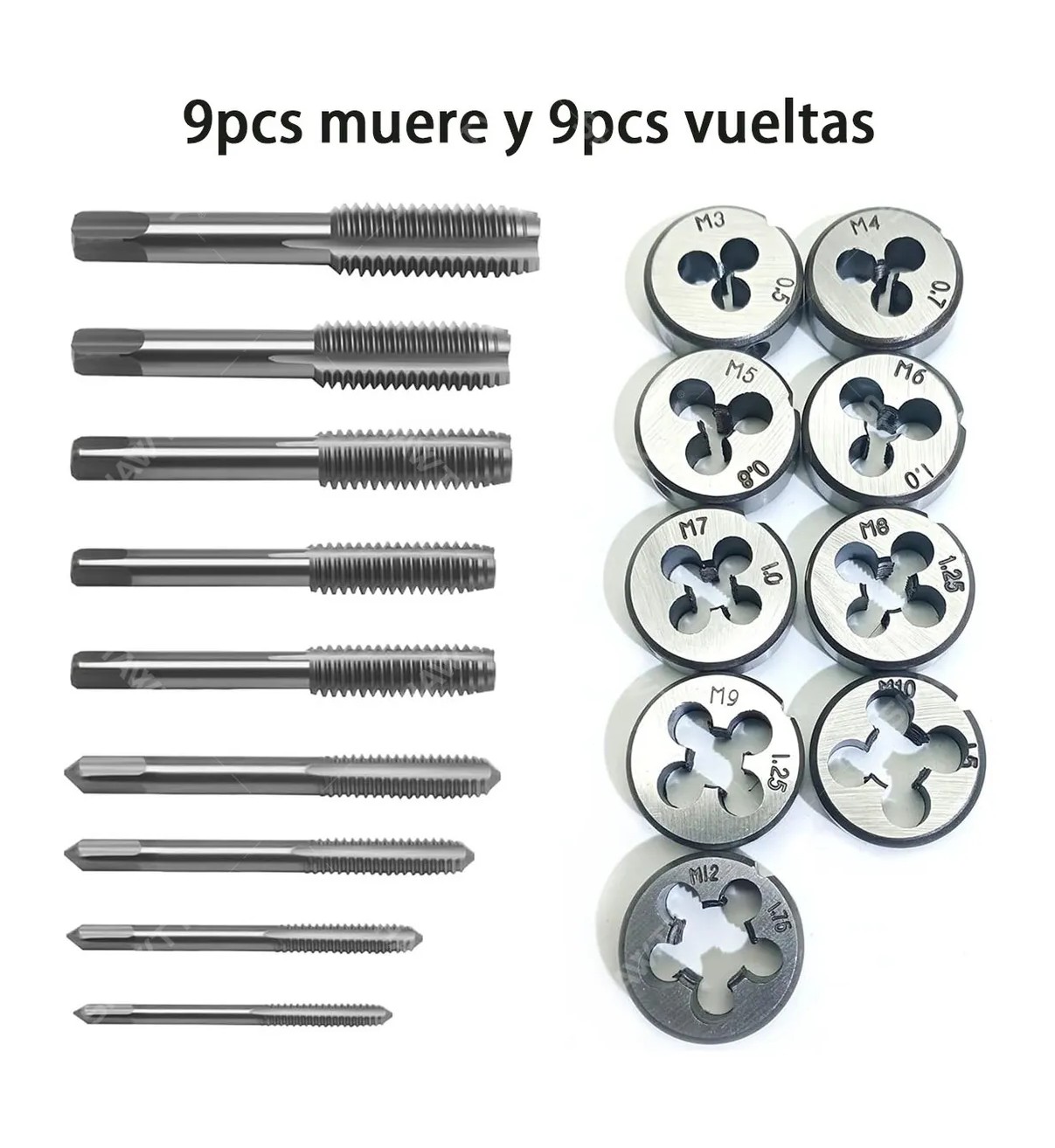 20pcs Kit De Machuelos Malubero Con Maneral Broca Ajustable image number null