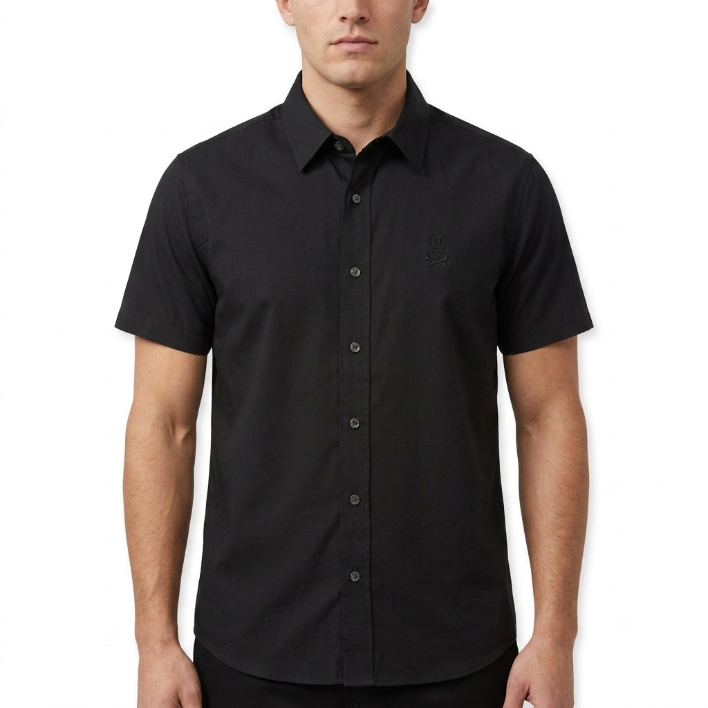 CAMISA NEGRA PSYCHO BUNNY MT0300021001 image number null