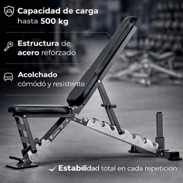 Banco Ejercicio Multiposiciones Profesional 500 Kg Gimnasio Centurfit image number null