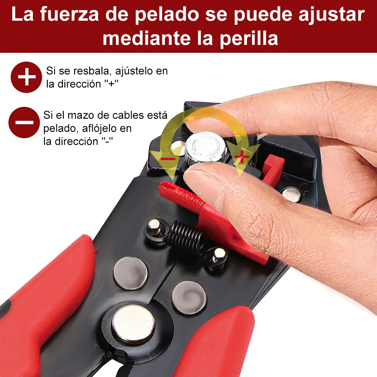 Pinza pelacables cable con 140 piezas de terminales aisladas y mu&ntilde;equeras image number null