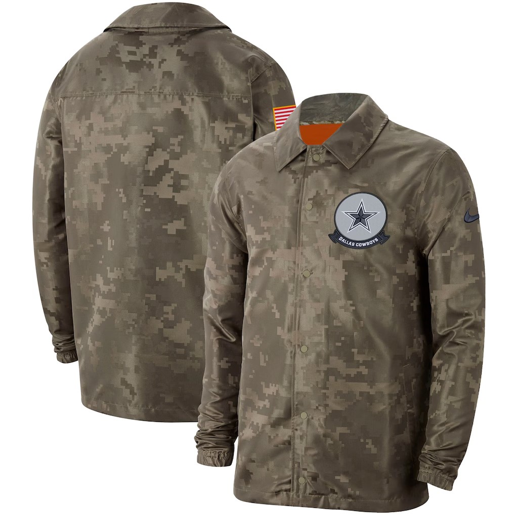 Nike Dallas Cowboys Chamarra Militar Camuflaje Salute to Service image number null