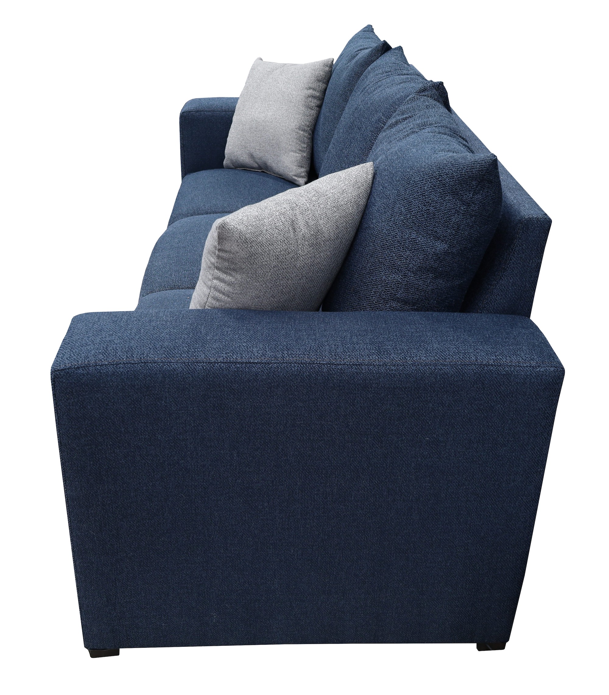 Sofa El Bazar Store Miami Lino Azul marino 3 plazas, Modular, Moderno, Sala image number null