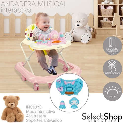 Andadera Musical Beb&eacute; Juguetes Interactiva Plegable Port&aacute;til image number null