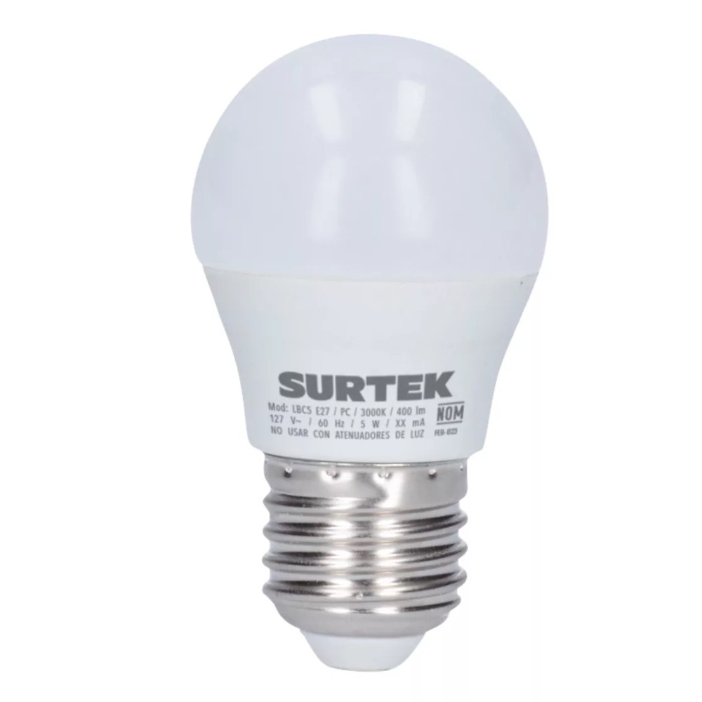 L&aacute;mpara Led Tipo Bulbo 14 W Luz De Dia Lbd14 Surtek image number null