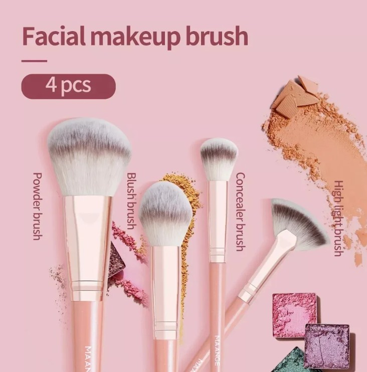 Brochas De Maquillaje Profesional Kit 24 Pcs Con 20 Brochas image number null