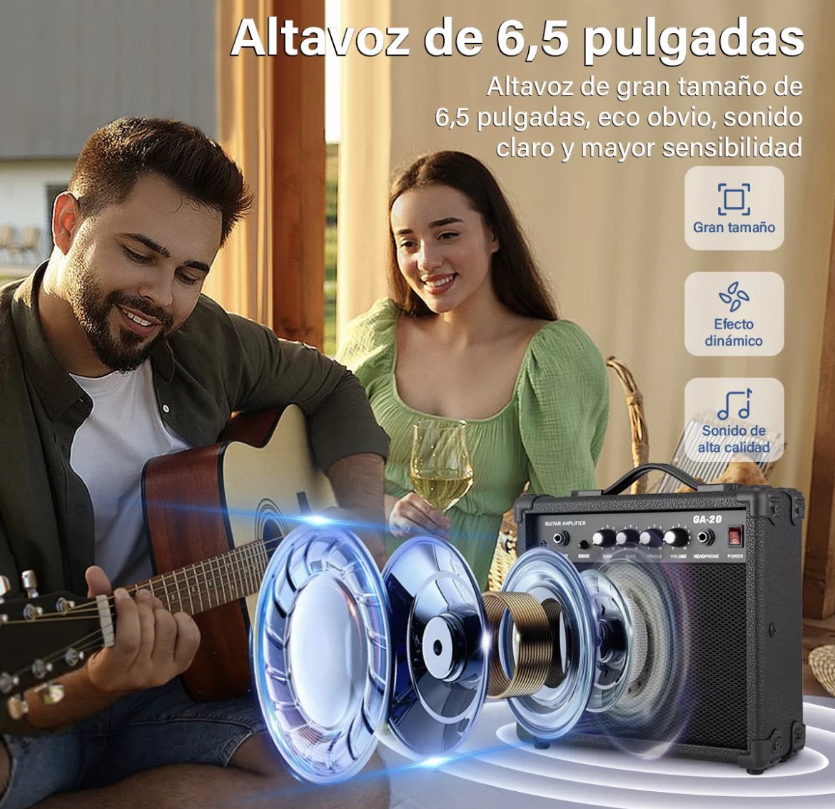 Amplificador Flexiverse 20w Guitarra/bajo El&eacute;ctrico image number null