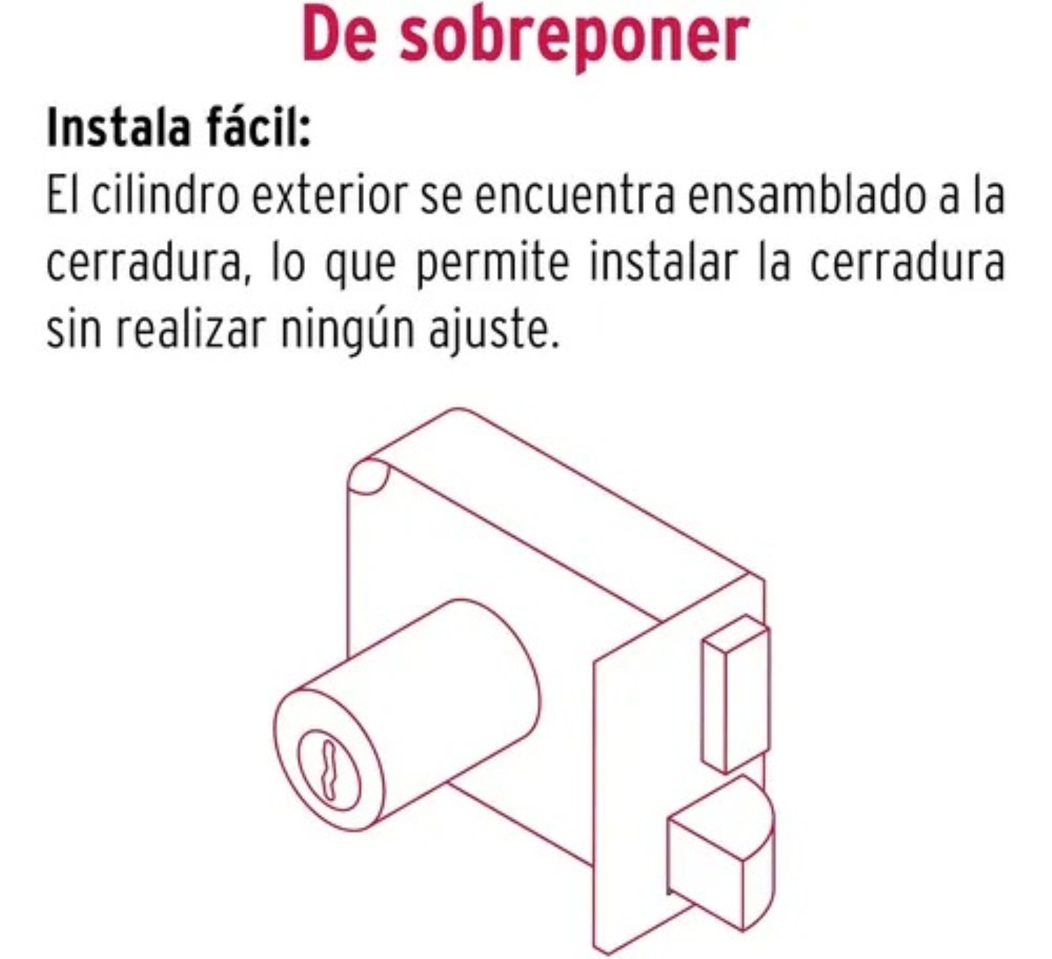 Cerradura Chapa De Sobreponer Seguridad Barra Puerta Negro Izquierda image number null