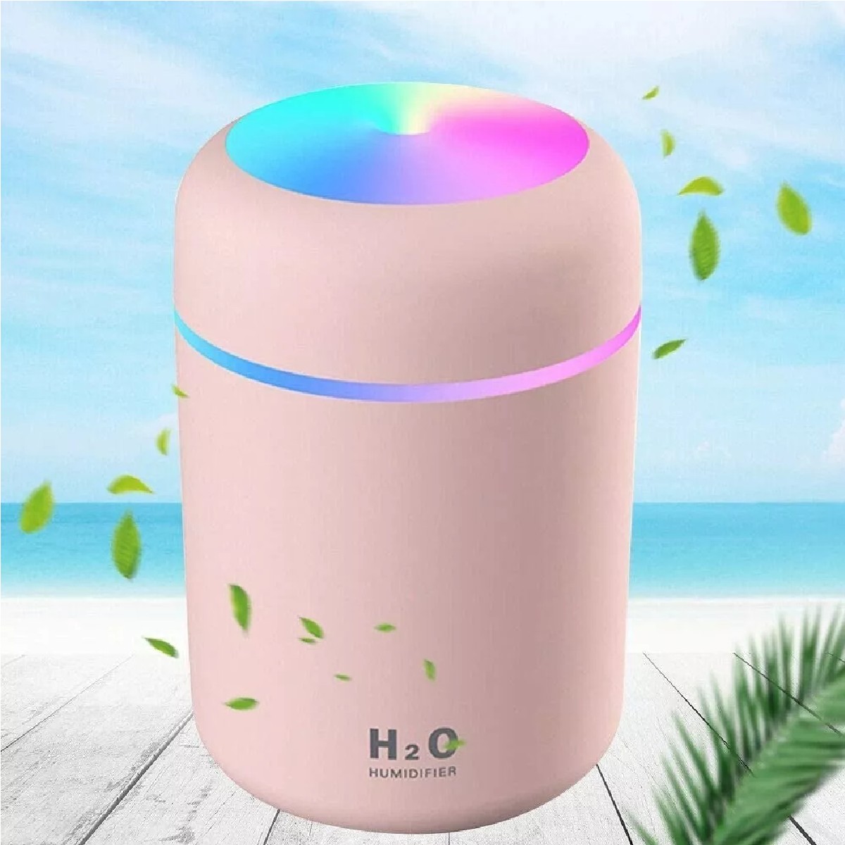 Difusor De Aceite Esencial De Aroma De Humidificador De Aire Rosa image number null