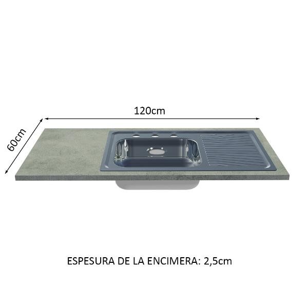 Gabinete Bajo Cocina Madesa Lux Con Acessorios y Tarja BG 02 image number null