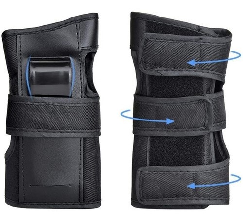 "6pcs Rodilleras Coderas Y Mu&ntilde;equeras Protecci&oacute;n Para Adulto negro ". image number null