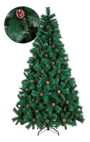 Arbol Navidad Verde Escoces Doble Rama Frondoso Pi&ntilde;as 1.6m Jardimex image number null