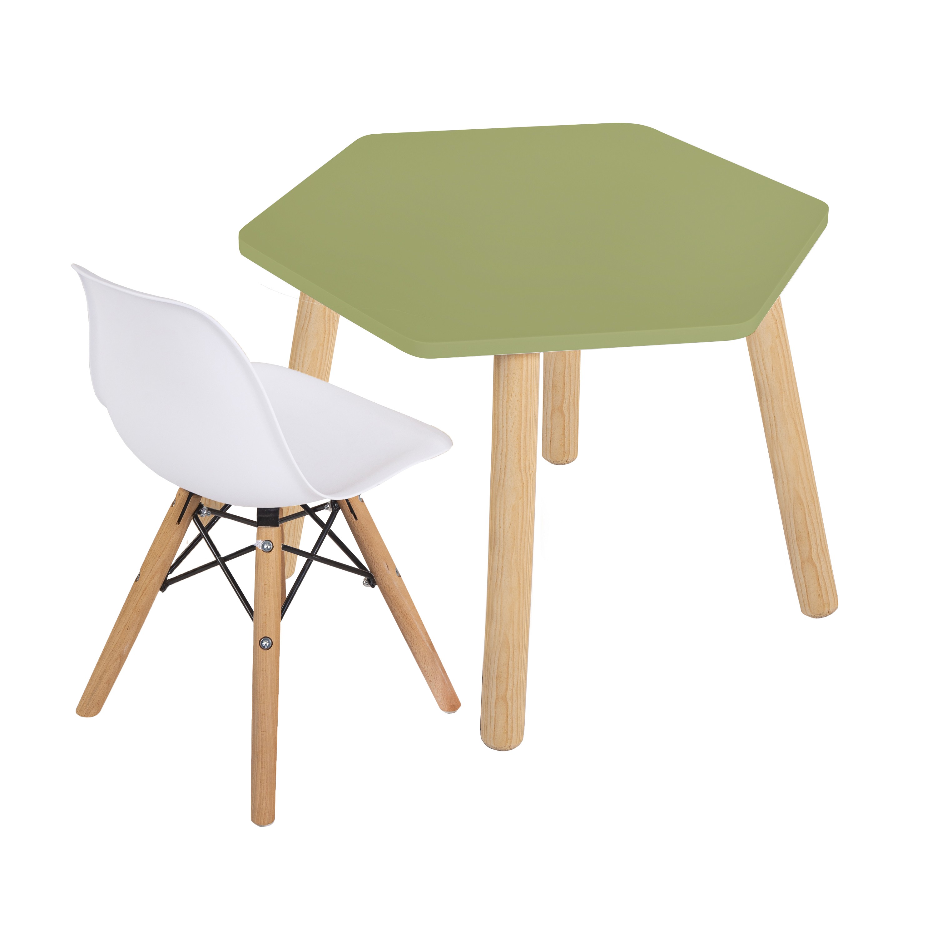 Mesa con silla para ni&ntilde;os &ndash; 7 acabados mate. image number null