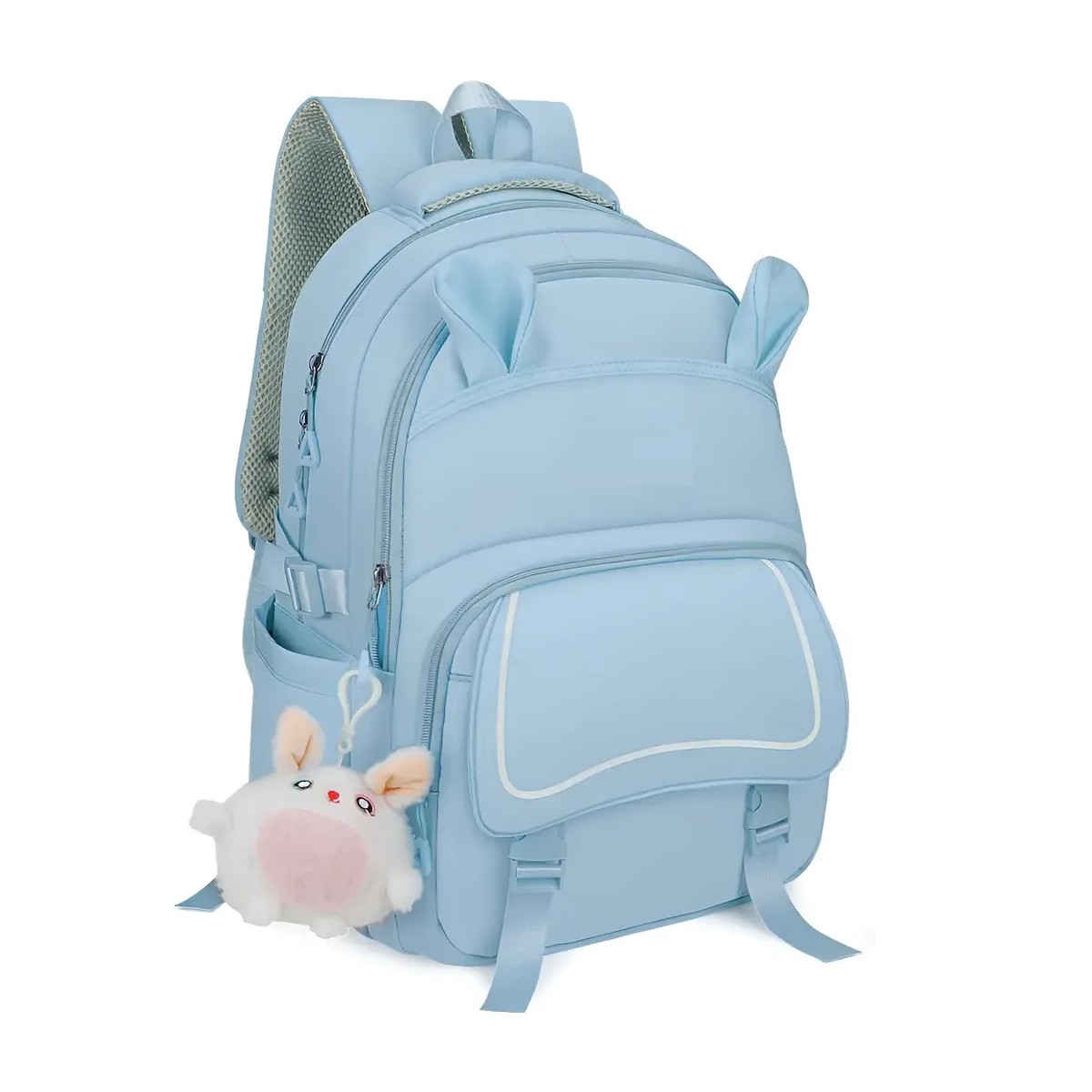 Mochila Escolar Antirrobo Backpack 30l Gran Capacidad Color Azul image number null