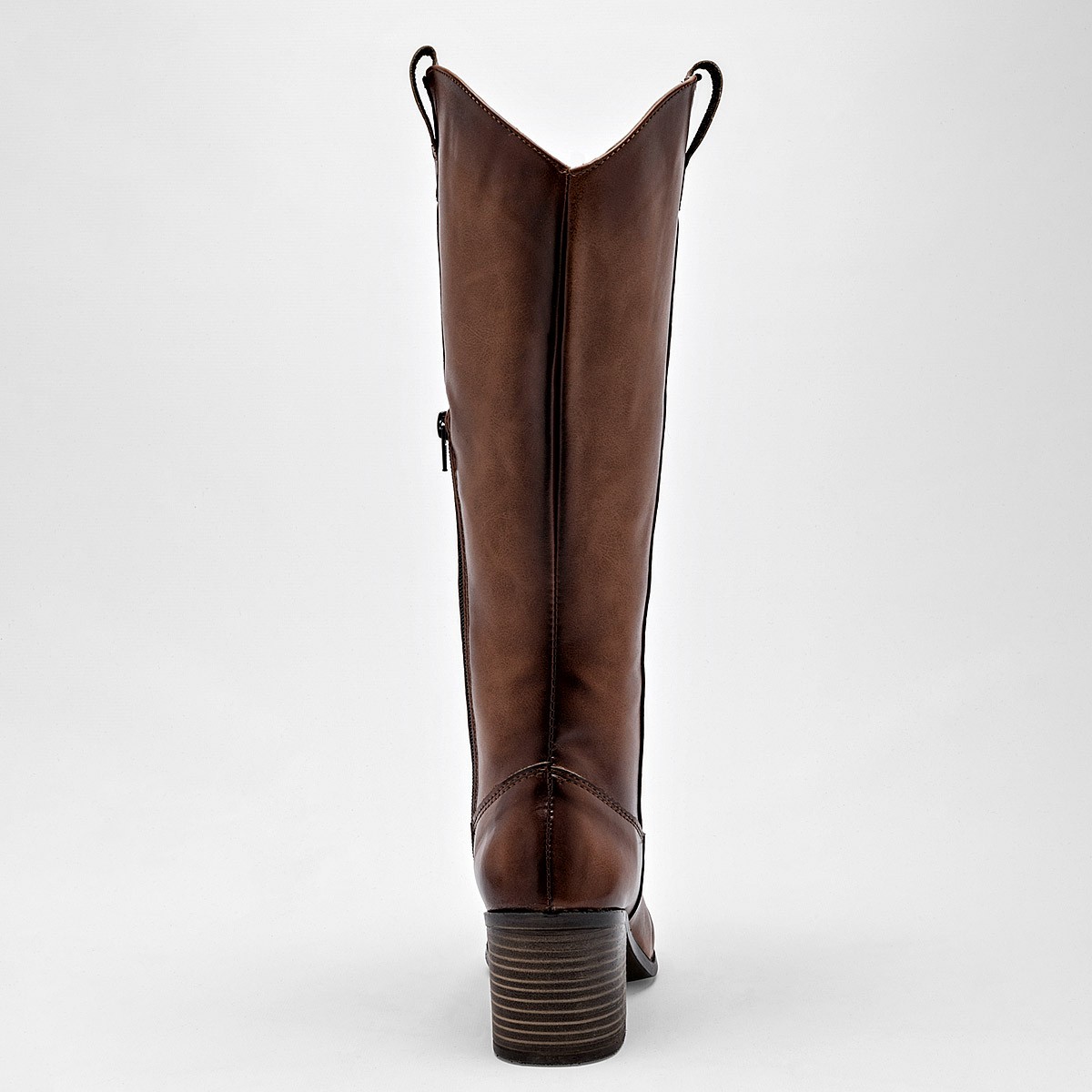 Bota Vaquera Mimar 295 Color Caf&eacute; Tubo 36cm Tacon 6cm E9 image number null