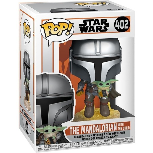 Funko Funko Pop! Star Wars: The Mandalorian - Mando Flying with Jet Pack - Figura de Vinilo Coleccionable image number null