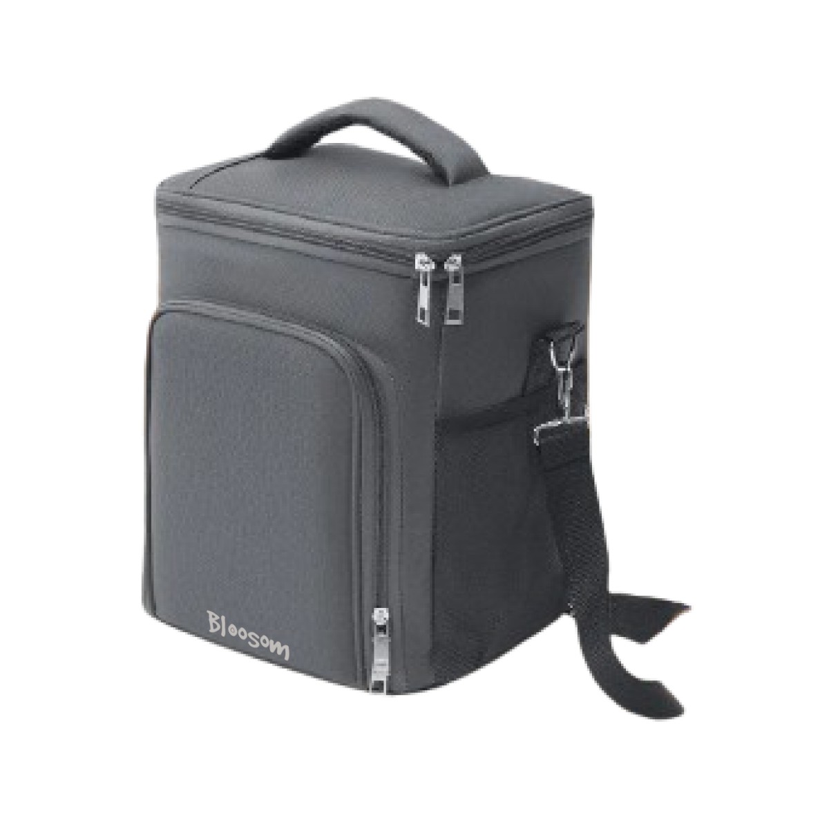Bolsa De Almuerzo T&eacute;rmica Gran Capacidad, Lonchera De Hombro Gris image number null