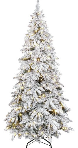 Arbol Navidad Luces Led Super Nevado Gigante 2.55m Pino Jardimex image number null