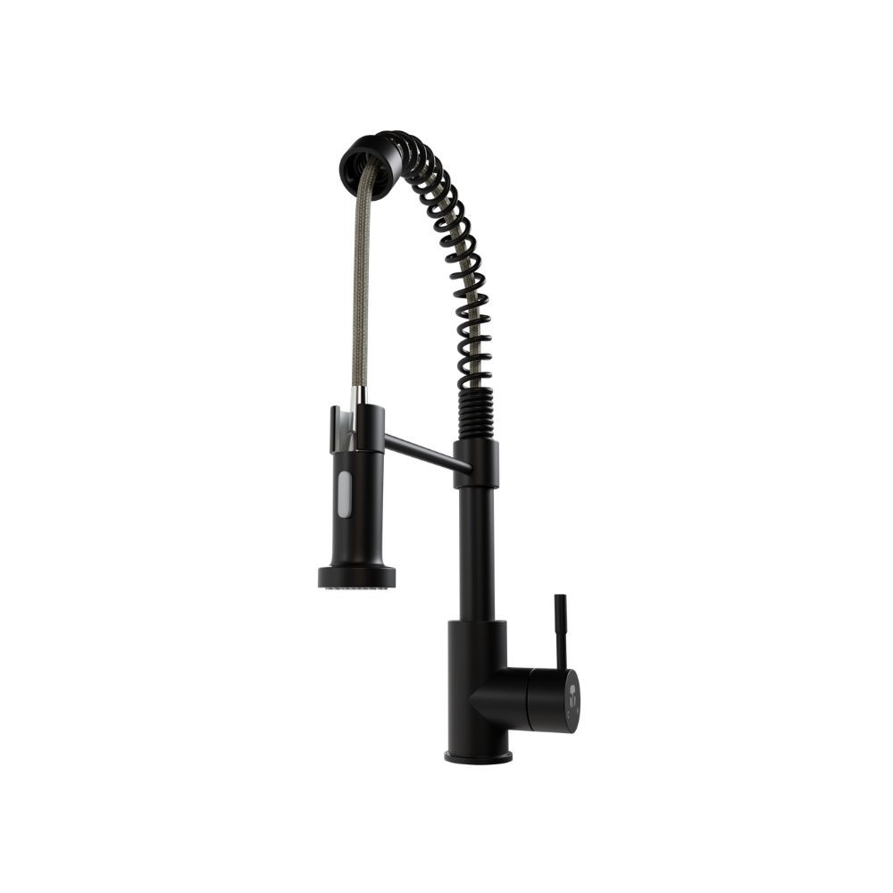 Grifo Monocomando Tecnolam Tec102 Negro Mate Llave Cocina image number null