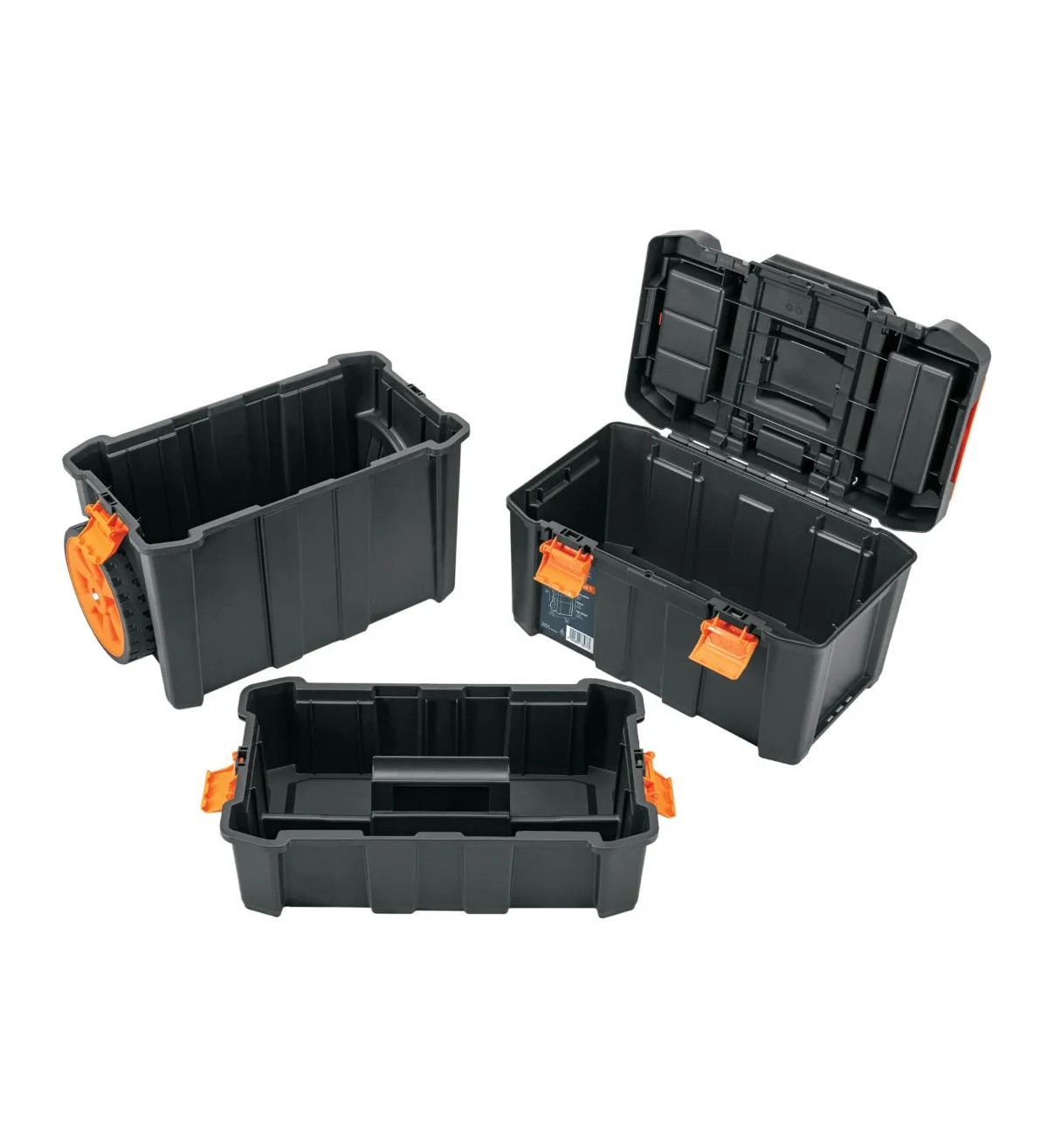 Caja Para Herramientas 19 X25 3 En 1 Desmontable Malubero Color Negro image number null
