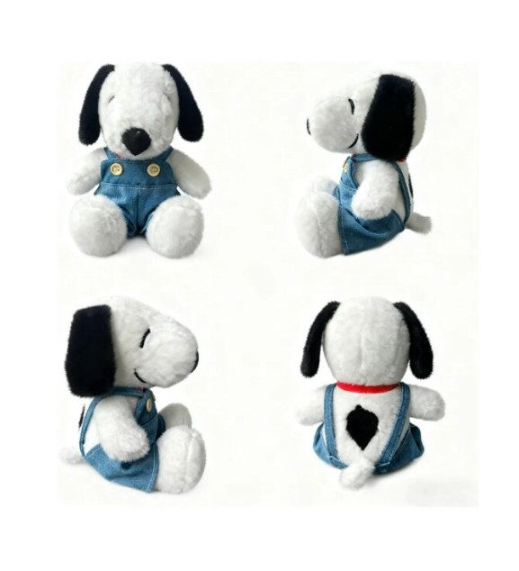 Snoopy Peluche 25cm Con Overol De Mezclilla image number null