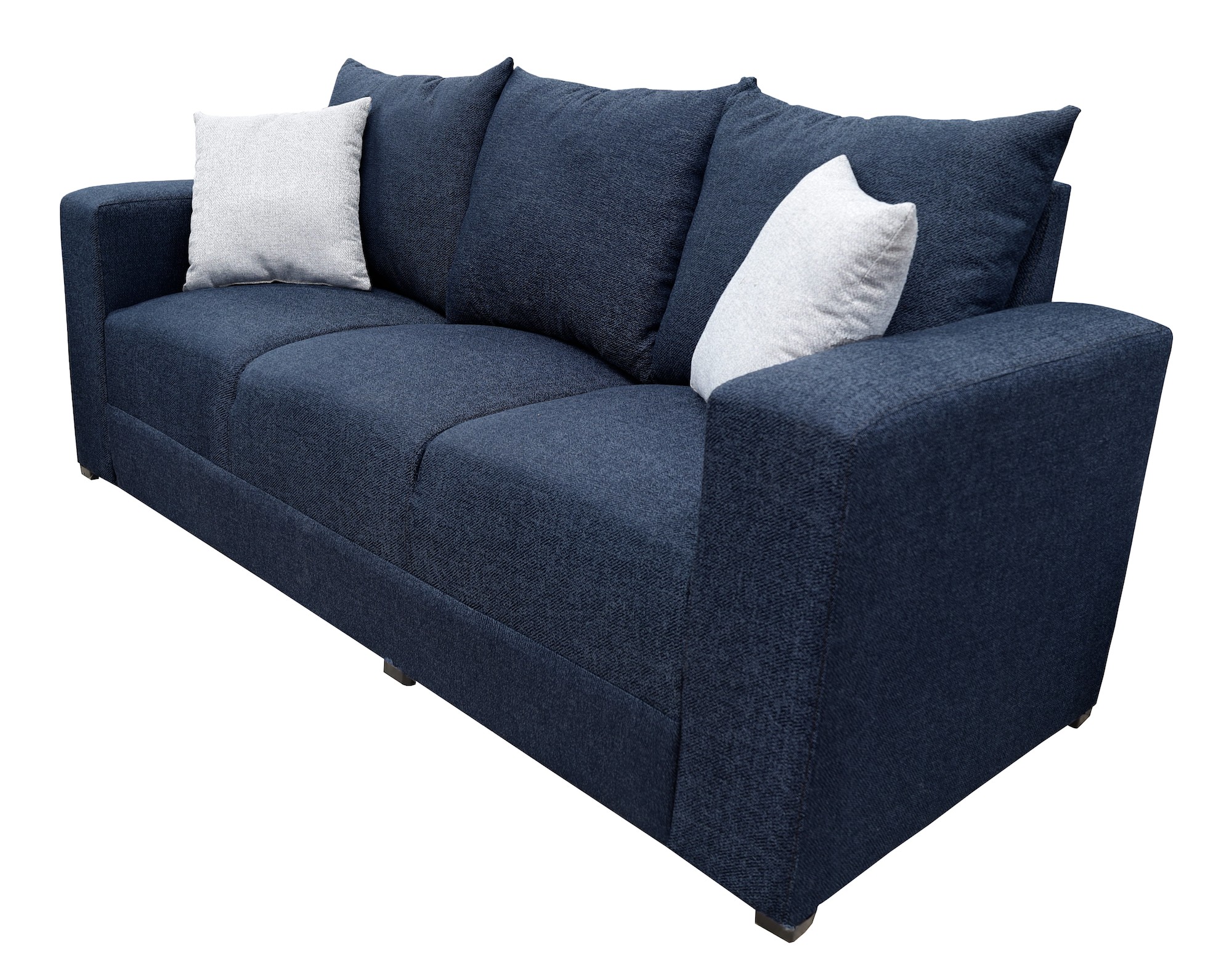 Sofa El Bazar Store Miami Lino Azul marino 3 plazas, Modular, Moderno, Sala image number null