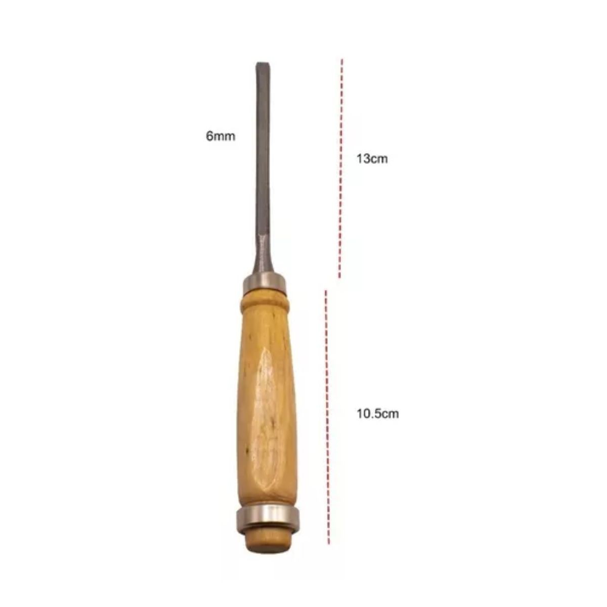 Juego Cincel Formon Gubia Carpintero Tallado Madera 4 pzs Marron/Plata image number null