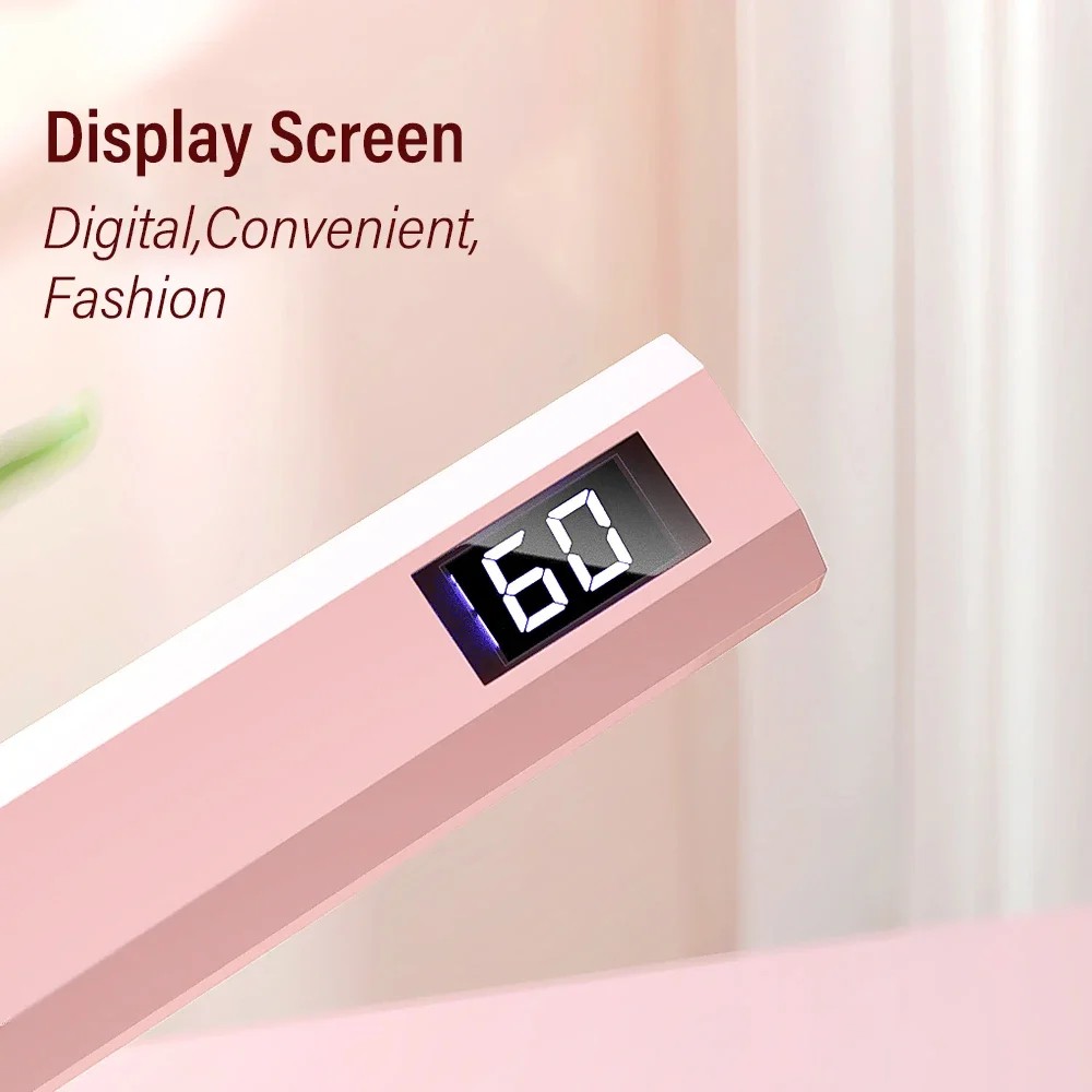 L&aacute;mpara UV LED Port&aacute;til para U&ntilde;as | Secadora de Mano Recargable USB | Curado R&aacute;pido Gel con Pantalla Digital image number null