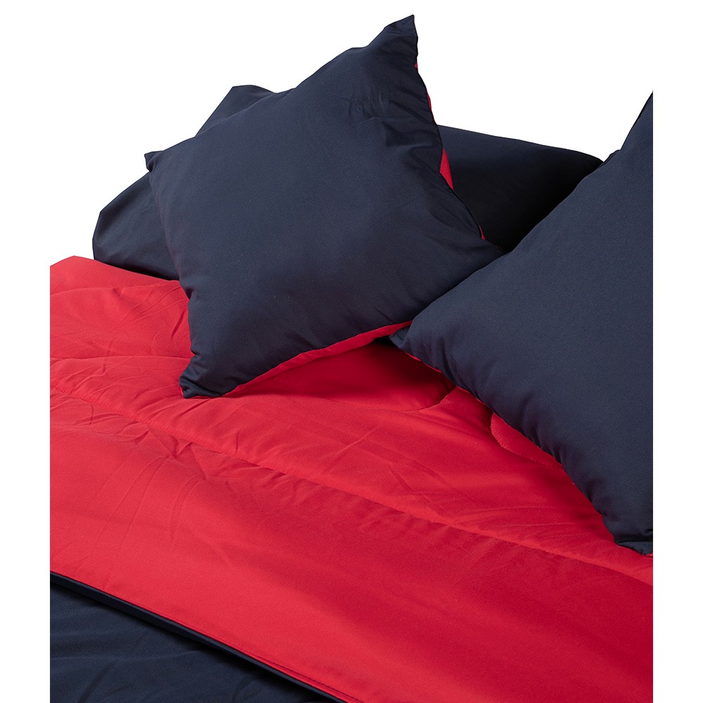 Set de Edred&oacute;n Matrimonial Dicasa Couzy Doble Vista Rojo con Azul image number null