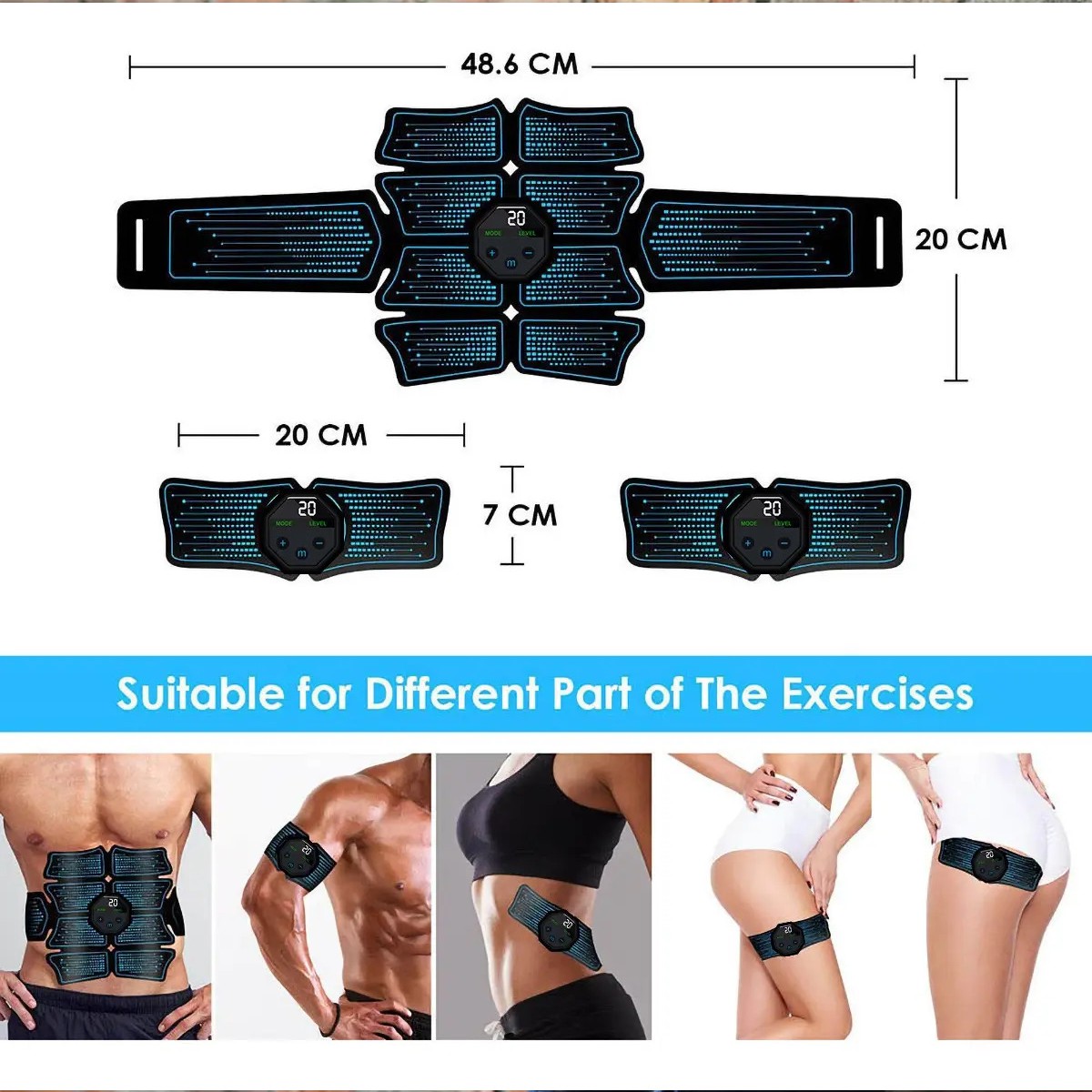 "Muscular Electro Estimuladores Abdomen Pierna Brazo 6 Modos " image number null