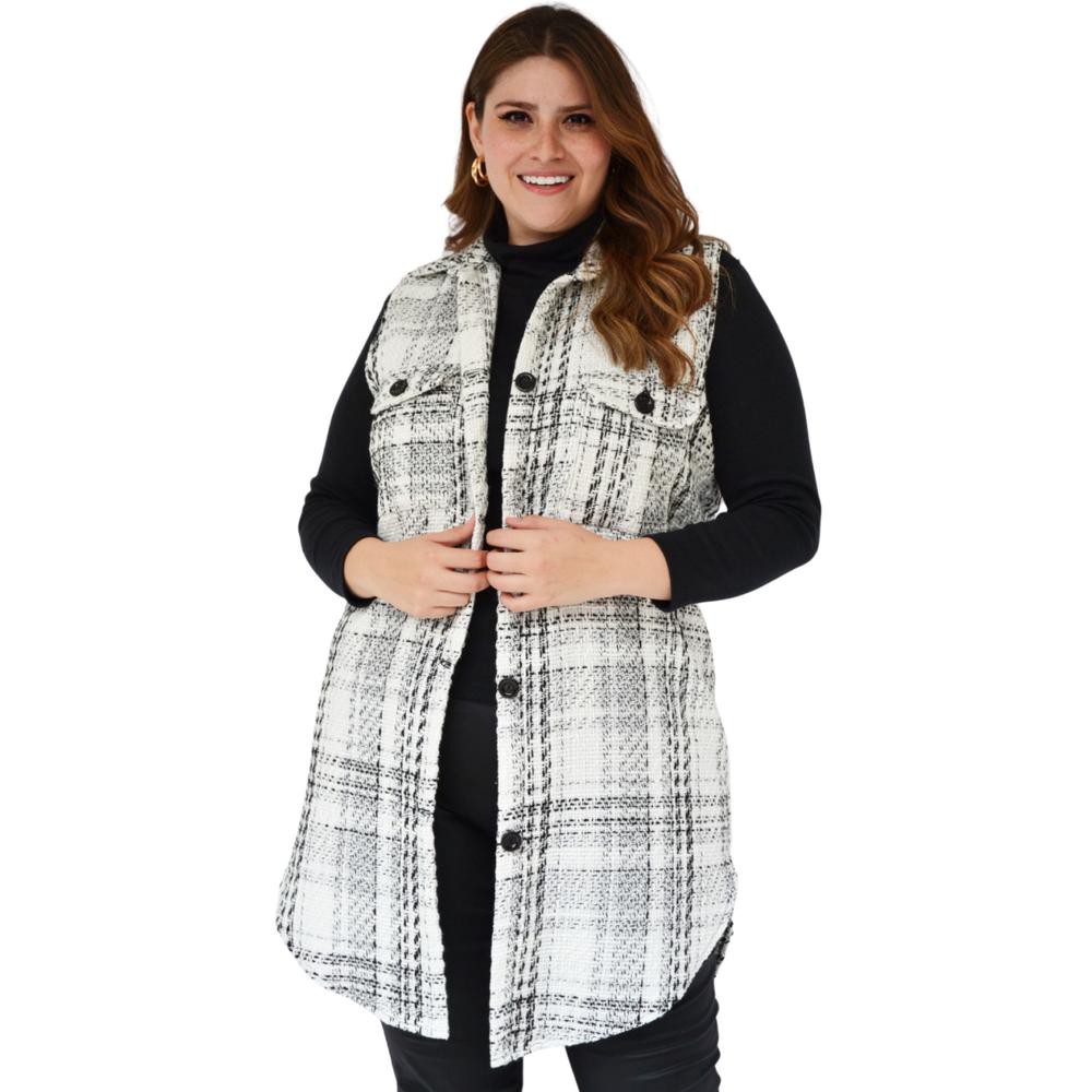 Ensamble Tweed Roman Fashion/Tallas Extras 7052 (Blanco) image number null