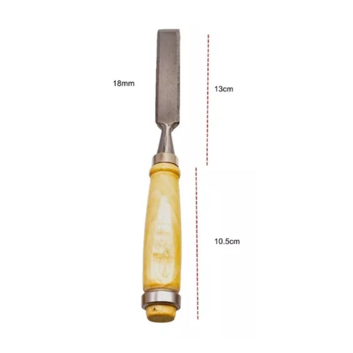 Juego Cincel Formon Gubia Carpintero Tallado Madera 4 pzs Marron/Plata image number null