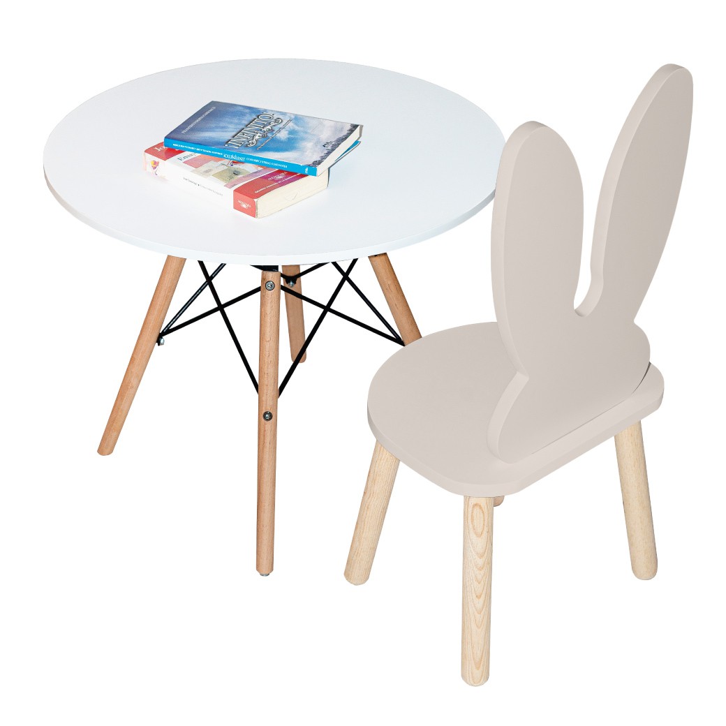 Silla de conejo con mesa eames &ndash; dise&ntilde;o infantil image number null